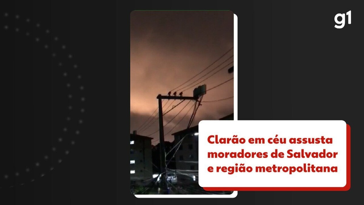 Entenda ‘clarão’ em céu que assustou moradores de Salvador e RMS após incêndio em subestação de empresa | Bahia